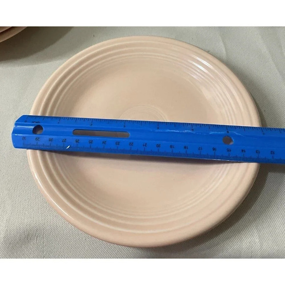 Fiestaware Apricot Salad Dessert Plate Fiesta 7 1/4" USA HLC Genuine Vintage 80s - Picture 3 of 3